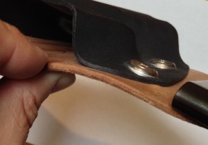 The thin leather and poorly formed Kydex do little to provide retention. 