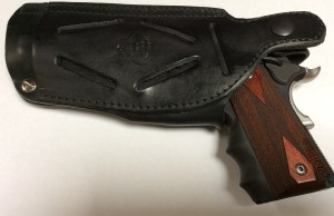 Crossdraw, SOB, or hip carry leather holster for most 1911s