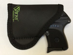 The SM-3 Sticky Holster provides a looser fit. But does allow for an easy grasp of the grip. With the LaserLyte in place, the fit is snug enough that the LCP does not float around.