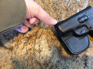 A little pinch formed the extra material into a nice pocket for the front sight.