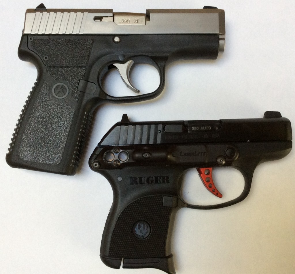 Kahr CT380 Compared with Ruger LCP